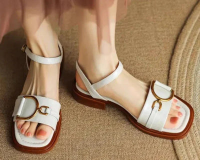Amara | Buckled Flat Sandals™